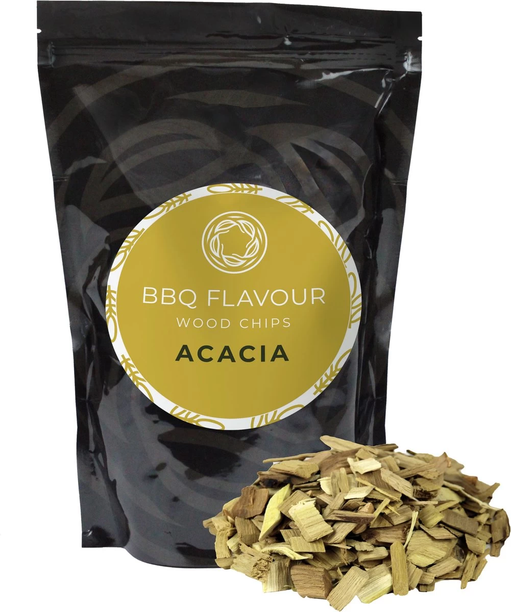 Saveur BBQ | Acacia En Bois De Fumée | Bois De Fumée Acacia 500g | Copeaux De Bois | Chips Smokewood | Kamado | Shichirin | Gril De Table – Image 2
