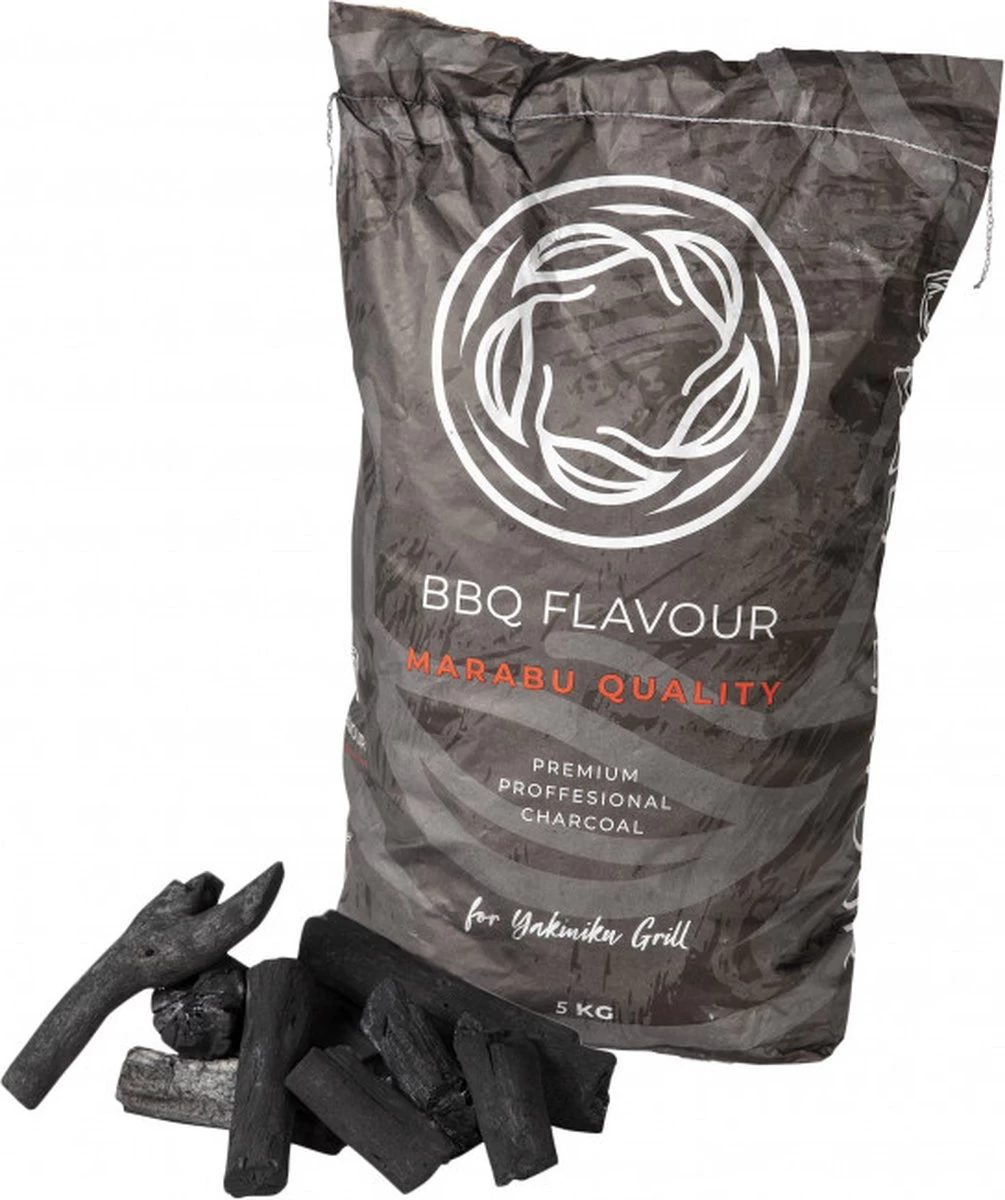 Saveur BBQ | Charbon De Bois Marabu | 5 Kg | Charbon De Bois BBQ | Charbon Kamado
