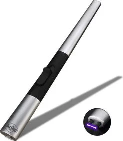 Briquet Ariko Luxe Plasma Arc En Coffret Cadeau|USB Rechargeable| Briquet électrique Sans Flamme Pour Cuisine, Bougie, BBQ Ou Cheminée| Intérieur Et Outdoor| Design Chic