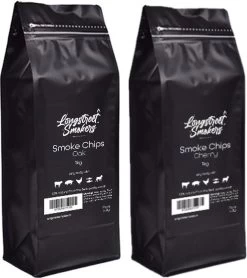 Smokers De Longue Rue | Bois De Fumage | Fumer Des Snippers De Bois | Combi | Chêne Et Cerises | 2 Kg |
