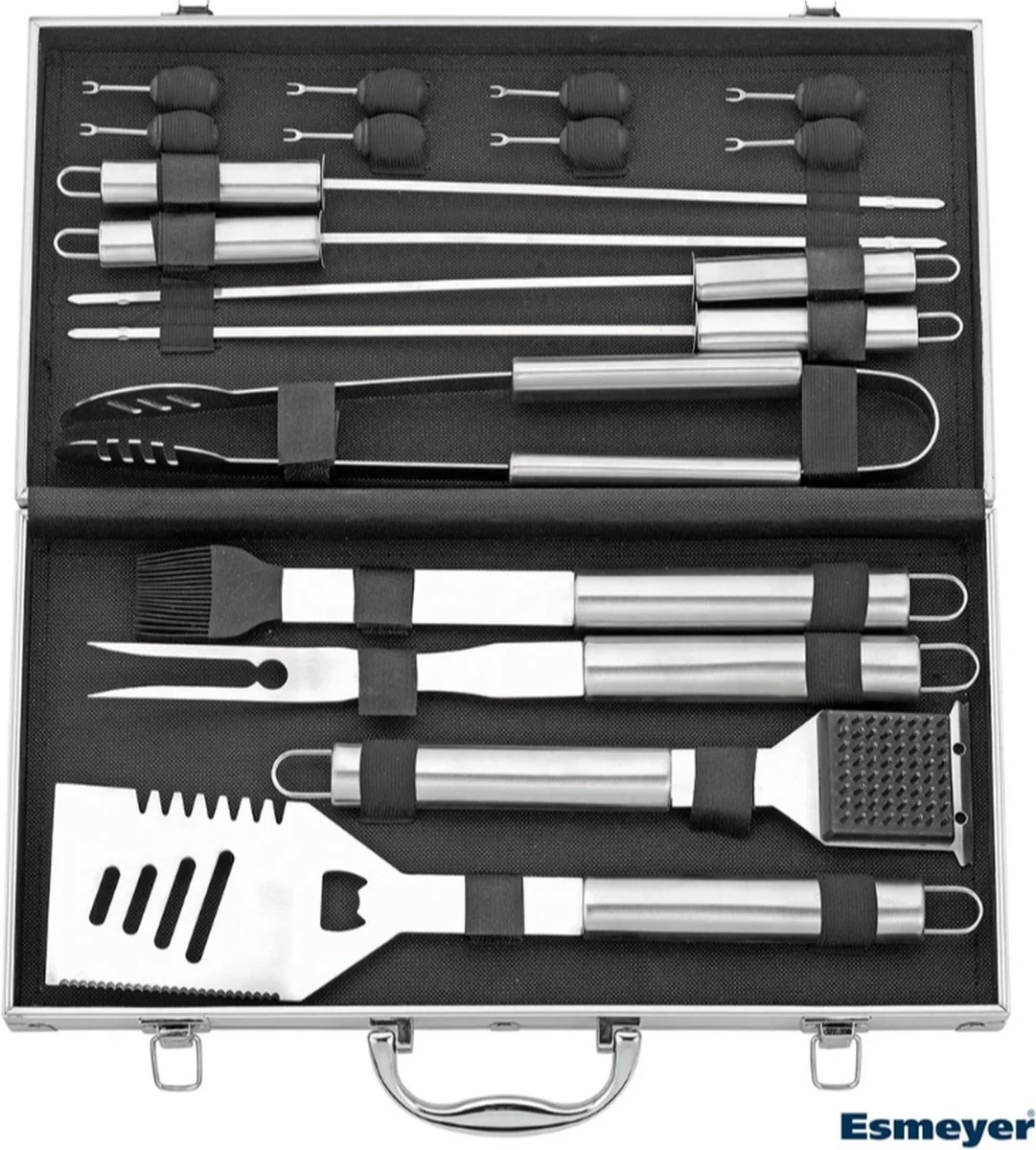 Ensemble D'accessoires BBQ - Ensemble D'outils BBQ - Ustensiles De Cuisine Pour Barbecue - Ensemble De 18 Pièces - Acier Inoxydable - Plastique ABS – Image 2
