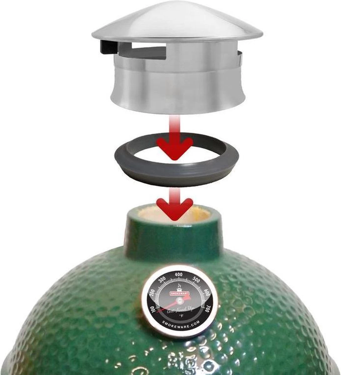Big Green Egg Adaptateur De Chapeau De Cheminée SMOKEWARE Pour Minimax – Image 3