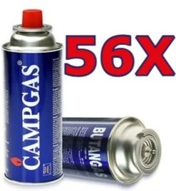 Borvat 56 Pièces - Cartouches De Gaz Butane - Réchaud à Gaz De Camping - Bec Bunsen 227g Gaz Butane