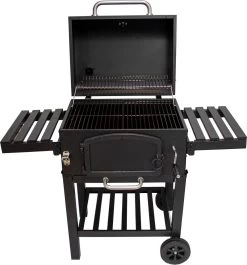 BBQ Grill XXL Fumoir Fumoir - Barbecue à Charbon De Bois De Jardin - Y Compris Housse De Pluie Brosse Métallique Espace De Rangement Pliable