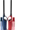 Briquet à Gaz Avec Recharge 2X Rouge Et Blauw - Briquet Rechargeable Rechargeable - Protection Enfant - Réglage De La Flamme - Indicateur De Carburant