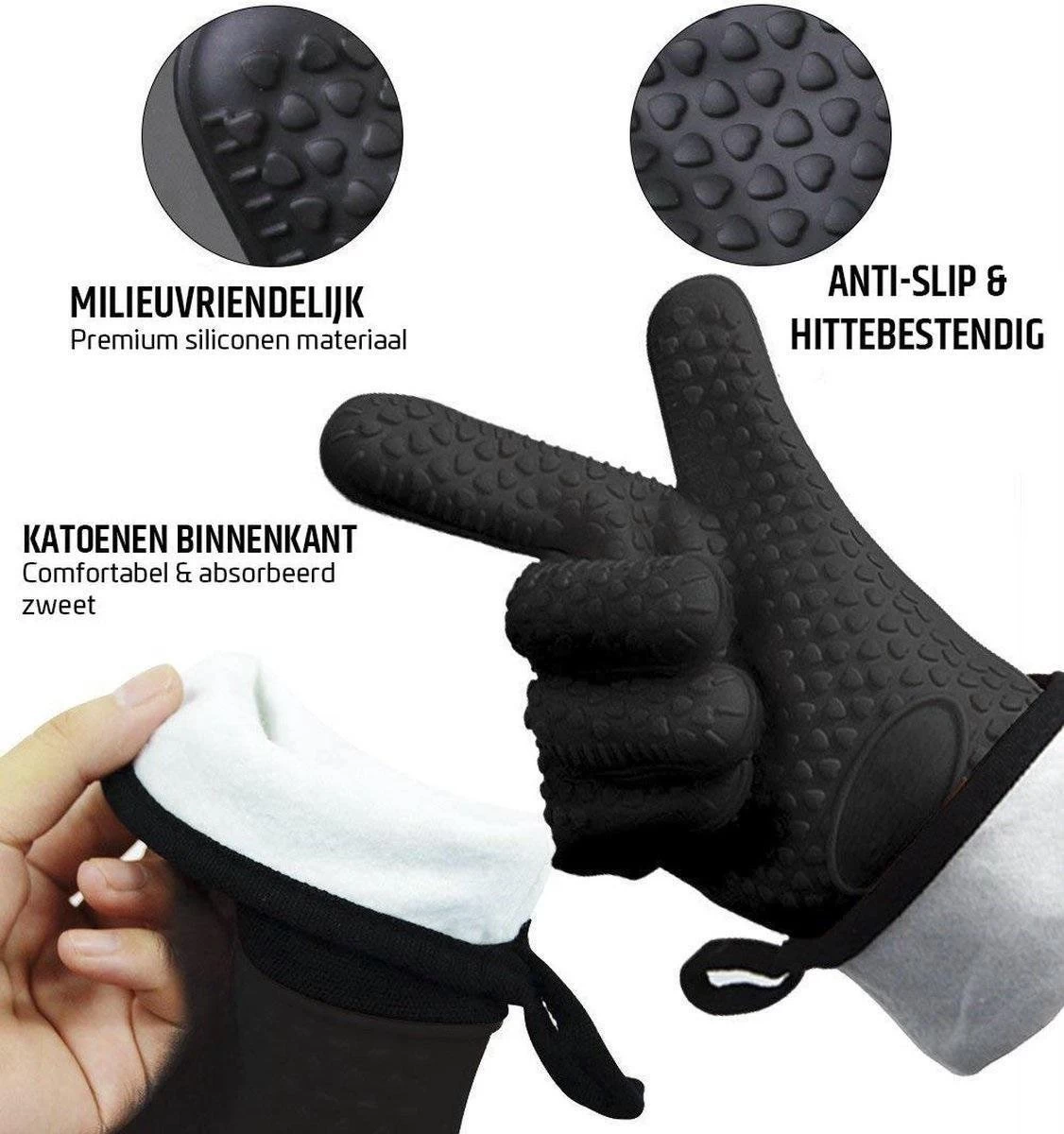 Set D'accessoires Pour Barbecue Avec Thermomètre, Gants, Pinces, Brosse De Zedar – Image 4