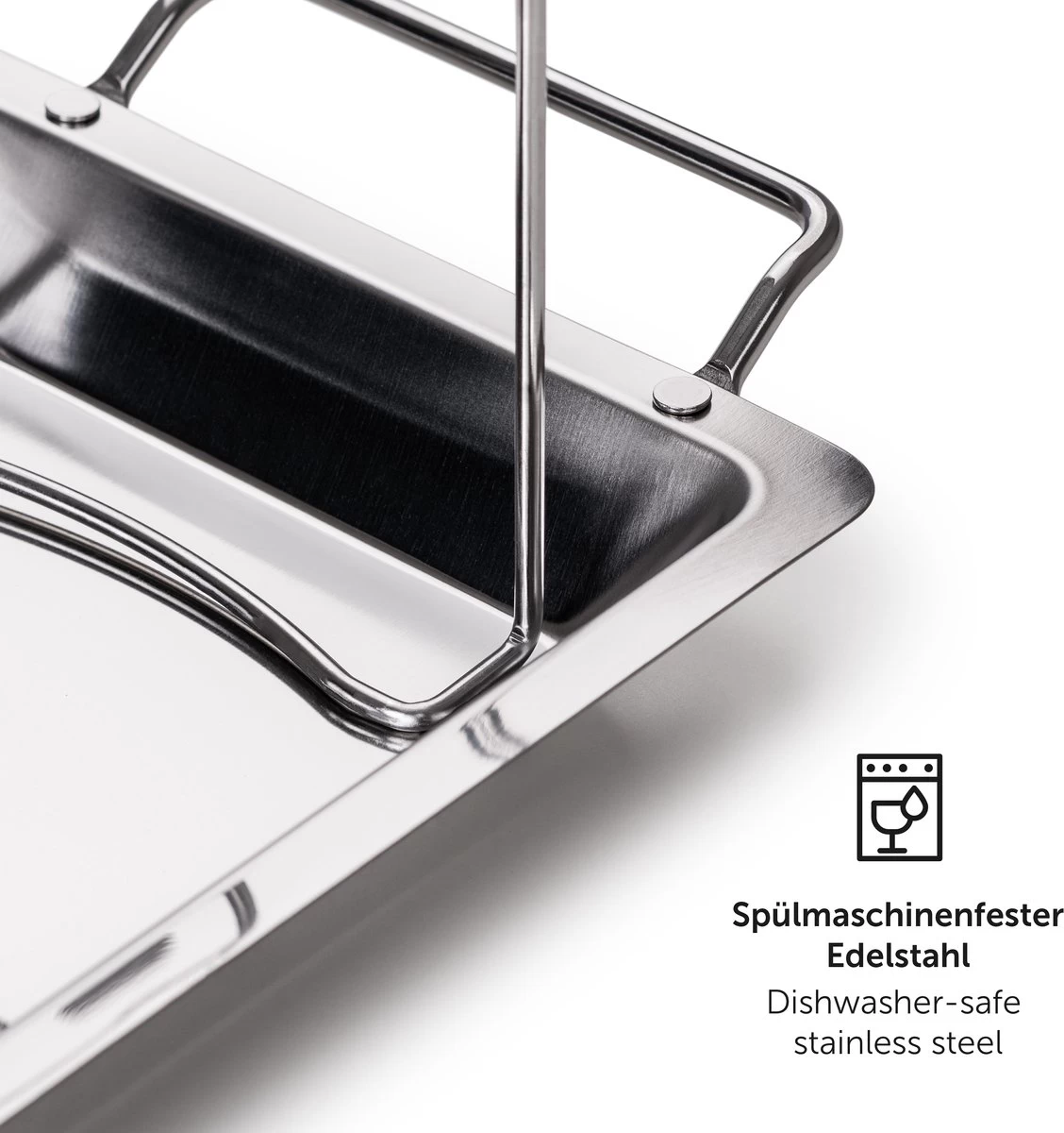 Grille De BBQ Blumtal - Grille De Cuisses De Poulet En Acier Inoxydable Robuste - Pour 12 Cuisses - Support De Grillade De Poulet - Passe Au Lave-vaisselle – Image 5