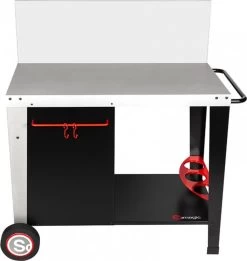 Somagic 919147 Desserte Mã©Tal Sur Chariot Pour Plancha, Multicolore