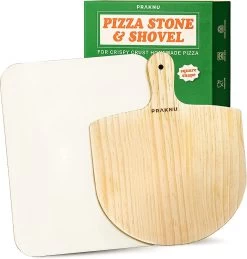 Pierre à Pizza Pour Grill Et Four En Set - Avec Plaque à Pizza - Pour Une Base Croustillante - Plaque En Pierre Cordiérite Jusqu'à 900 °C