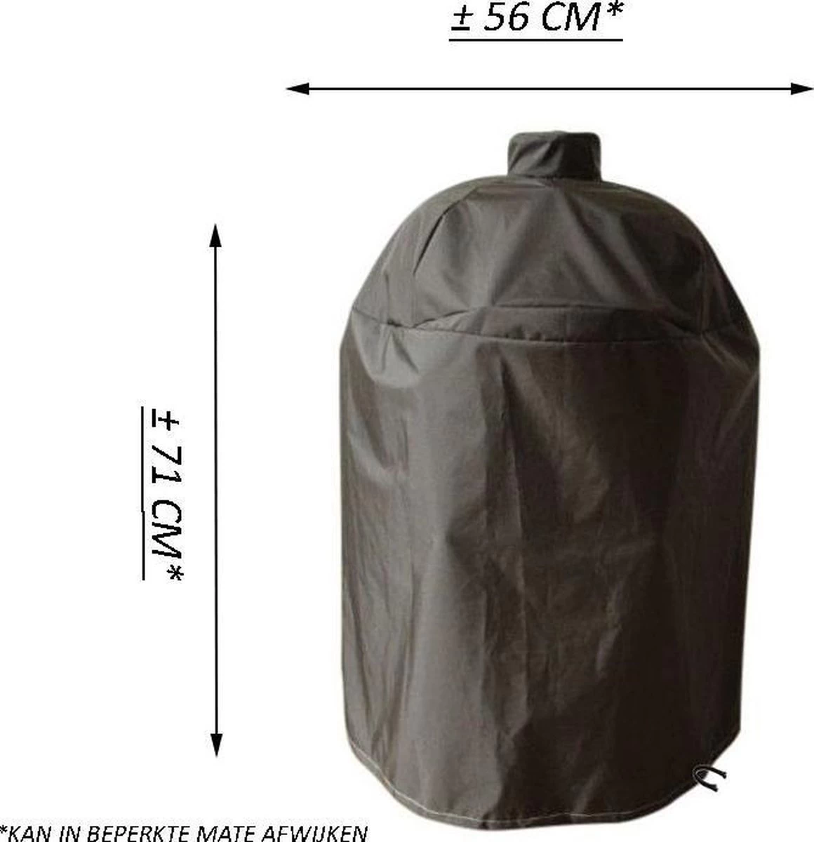 Kamado BBQ Small Housse De Protection 13 à 15 Pouces - Housse Petite Mini Noire – Image 2