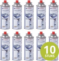 Hendi Gas Canisters Butane Recharge - Bouteilles De Gaz Réchaud - Bouteilles De Gaz De Bouteilles De Gaz De Camping - Cartouche De Gaz Set - Lot De 10