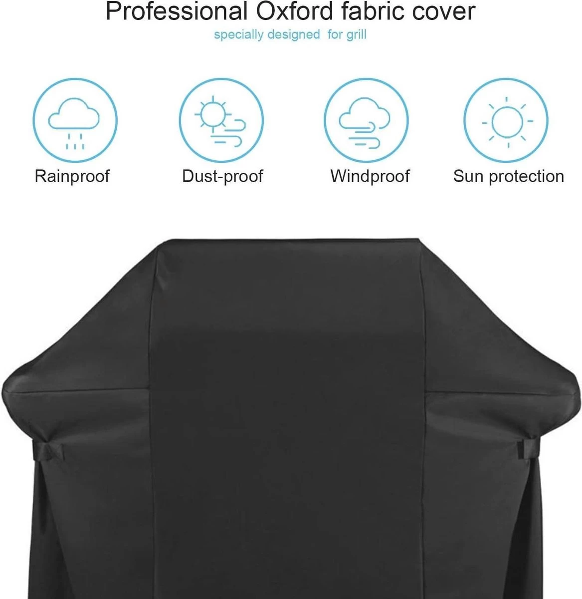 Housse De Barbecue, 61 X 29 X 44, Housse De Gril étanche De 5 Pouces Avec Sac De Rangement Pour Weber Genesis, Holland, Jenn Air, Brinkmann Et Char Broil – Image 4