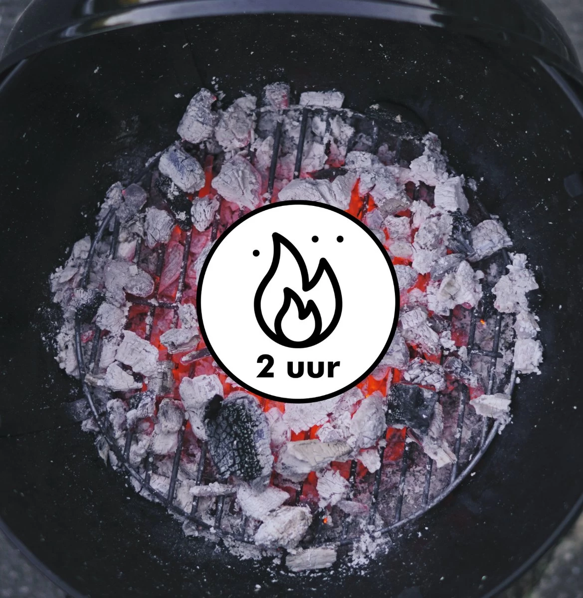 Inround - Barbecue Avec Briquettes De Charbon De Bois, Allume-feu, Allume-charbon Et Brochettes De Barbecue - BBQ – Image 4