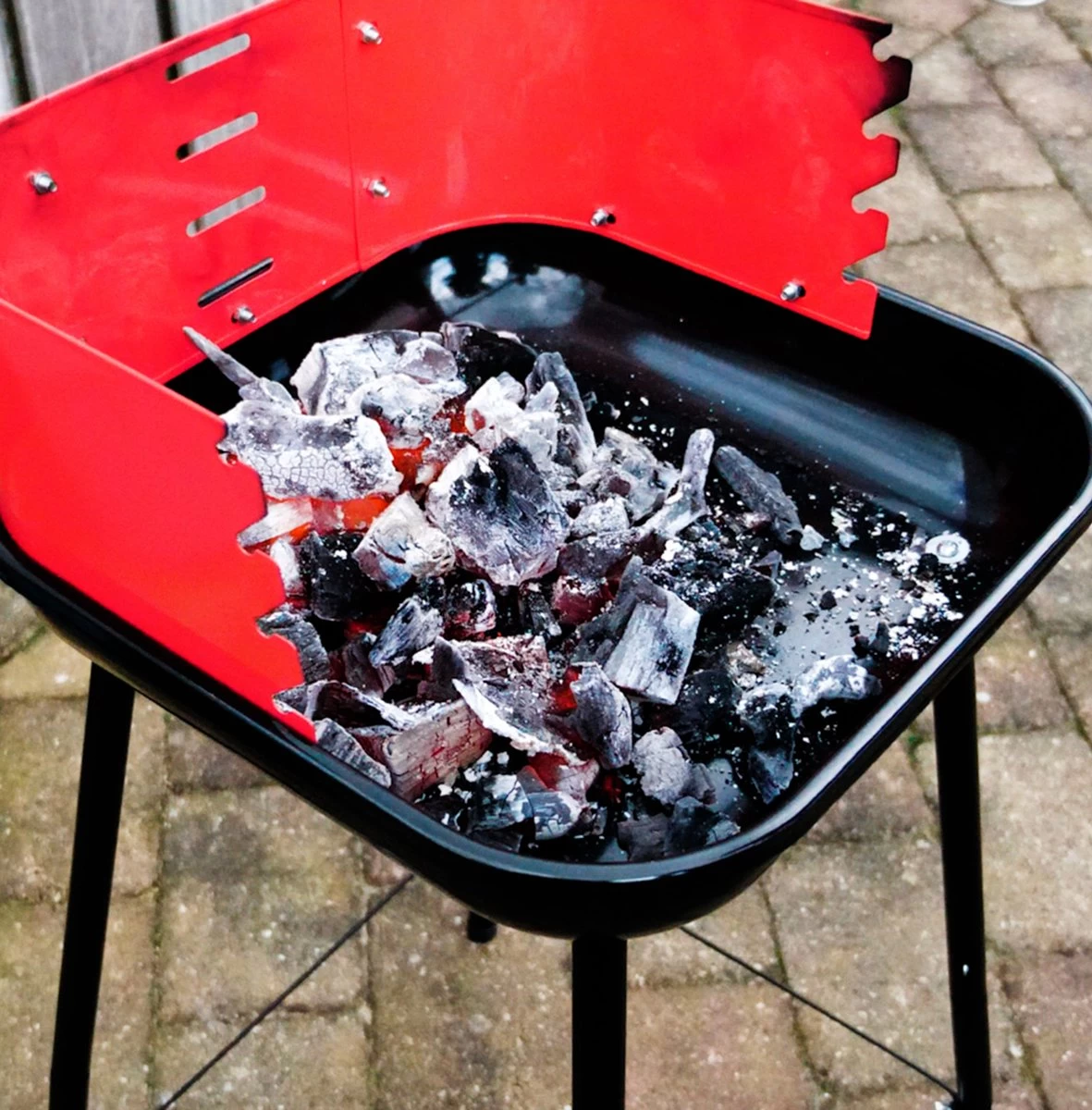 Inround - Barbecue Avec Briquettes De Charbon De Bois, Allume-feu, Allume-charbon Et Brochettes De Barbecue - BBQ – Image 7