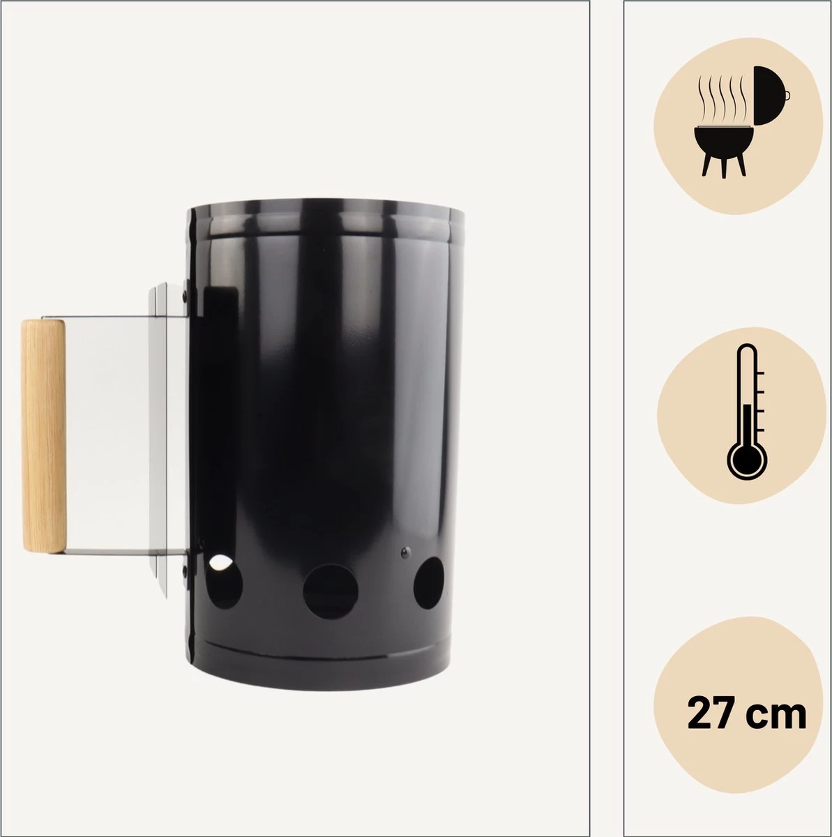 Orange85 Brikittenstarter - Allume-charbon Pour BBQ - Zwart - Barbecue - 27x17x27,3cm - Accessoires De Vêtements Pour Bébé – Image 3