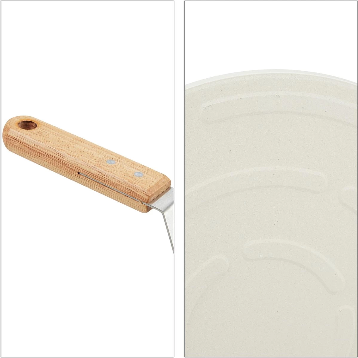 Relaxdays BBQ Pierre à Pizza - Pelle à Pizza - Cloche - Four à Pizza Barbecue - Thermomètre - 33 Cm – Image 10