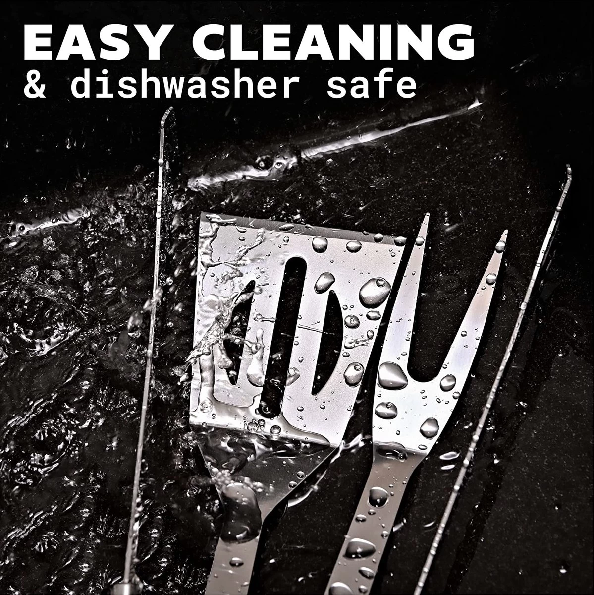 Ensemble De Couverts à Barbecue En Acier Inoxydable Vaderdag - Avec étui De Transport - Robuste Et Résistant à La Chaleur – Image 3