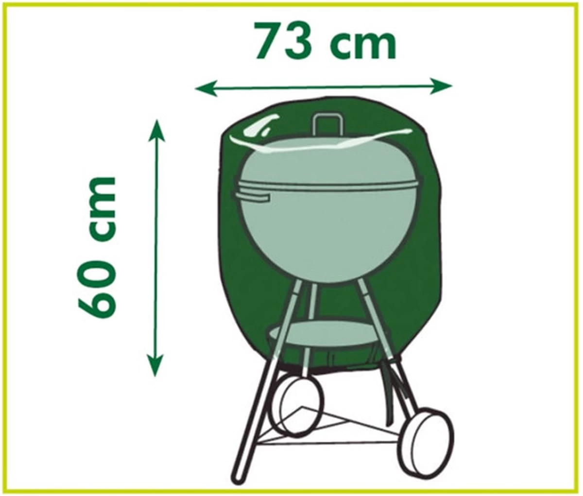 Nature Housse De Protection Pour Barbecue Gris PE H60xĂ73cm â Image 3