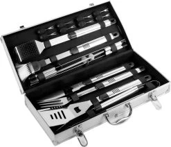 Lupine Ensemble De Barbecue De Luxe Avec 18 Accessoires De Barbecue - Coffret Avec Outils De Barbecue - Acier Inoxydable / Acier Inoxydable