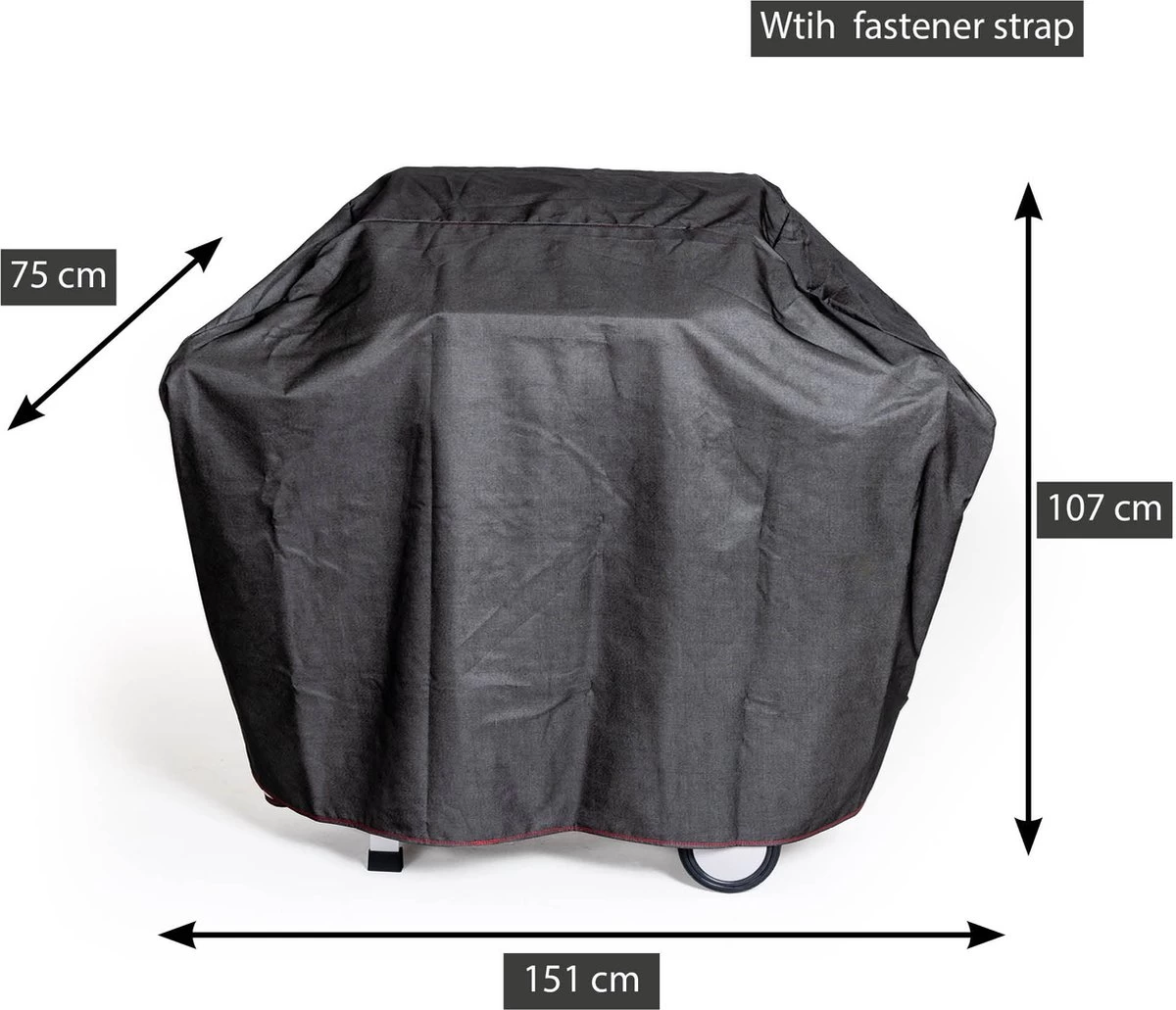 Barbecook - Housse Pour Barbecue Premium - Large - Barbecue à Gaz - 151b X 107h Cm - Imperméable - Noir – Image 5