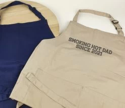 Tablier De Cuisine - Cadeau Fête Des Pères - Cadeau Papa - Smoking Hot Dad Depuis 2021