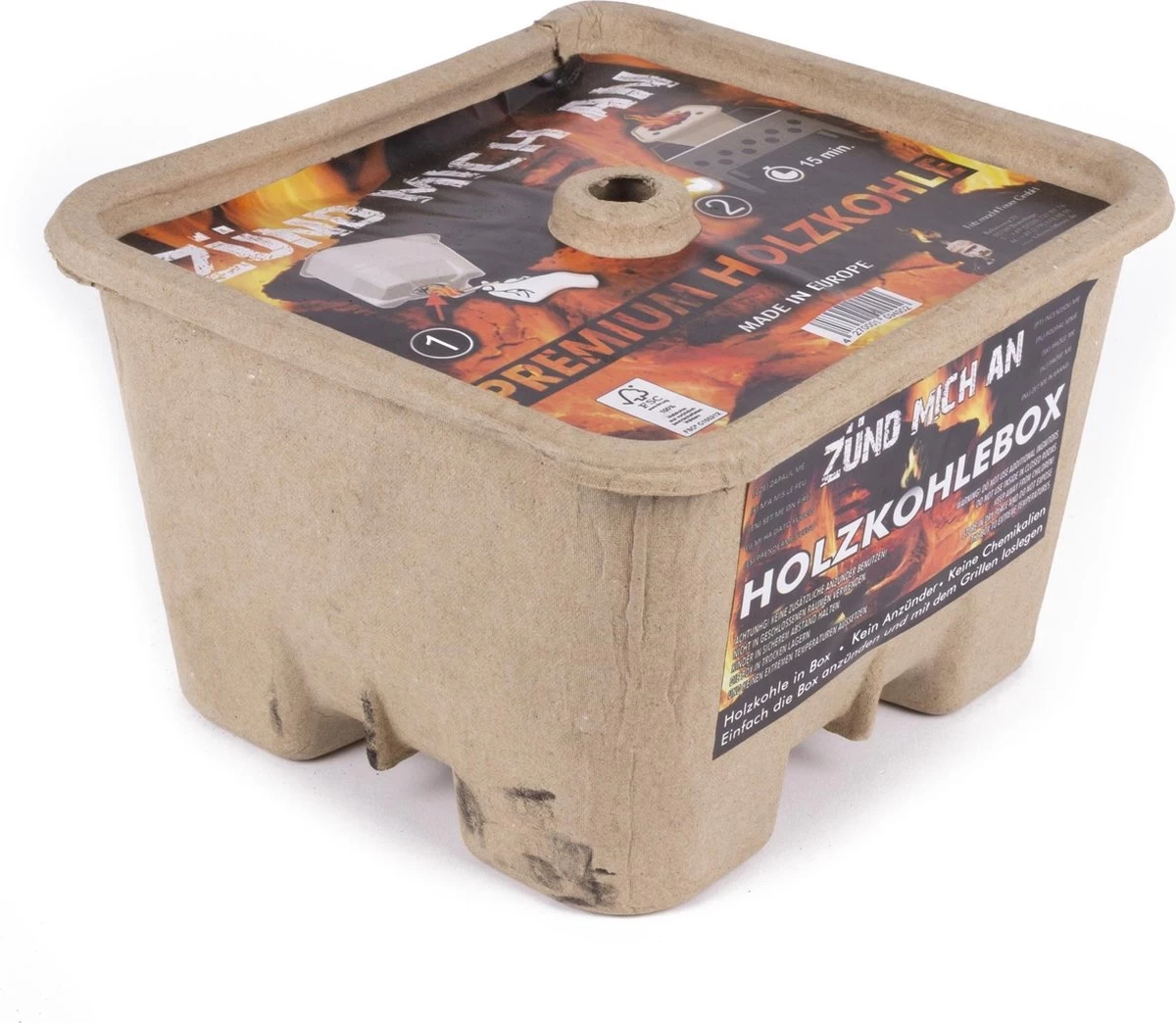 Benson Barbecue / BBQ Starter 3 En 1 - Y Compris 1 Kilo De Charbon De Bois – Image 2