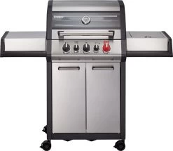 Barbecue à Gaz Enders Monroe Pro 3 SIK Turbo - 56 KG - Inox - Surface De Cuisson 62 × 43 Cm - Matière Grille De Cuisson Fonte émaillée