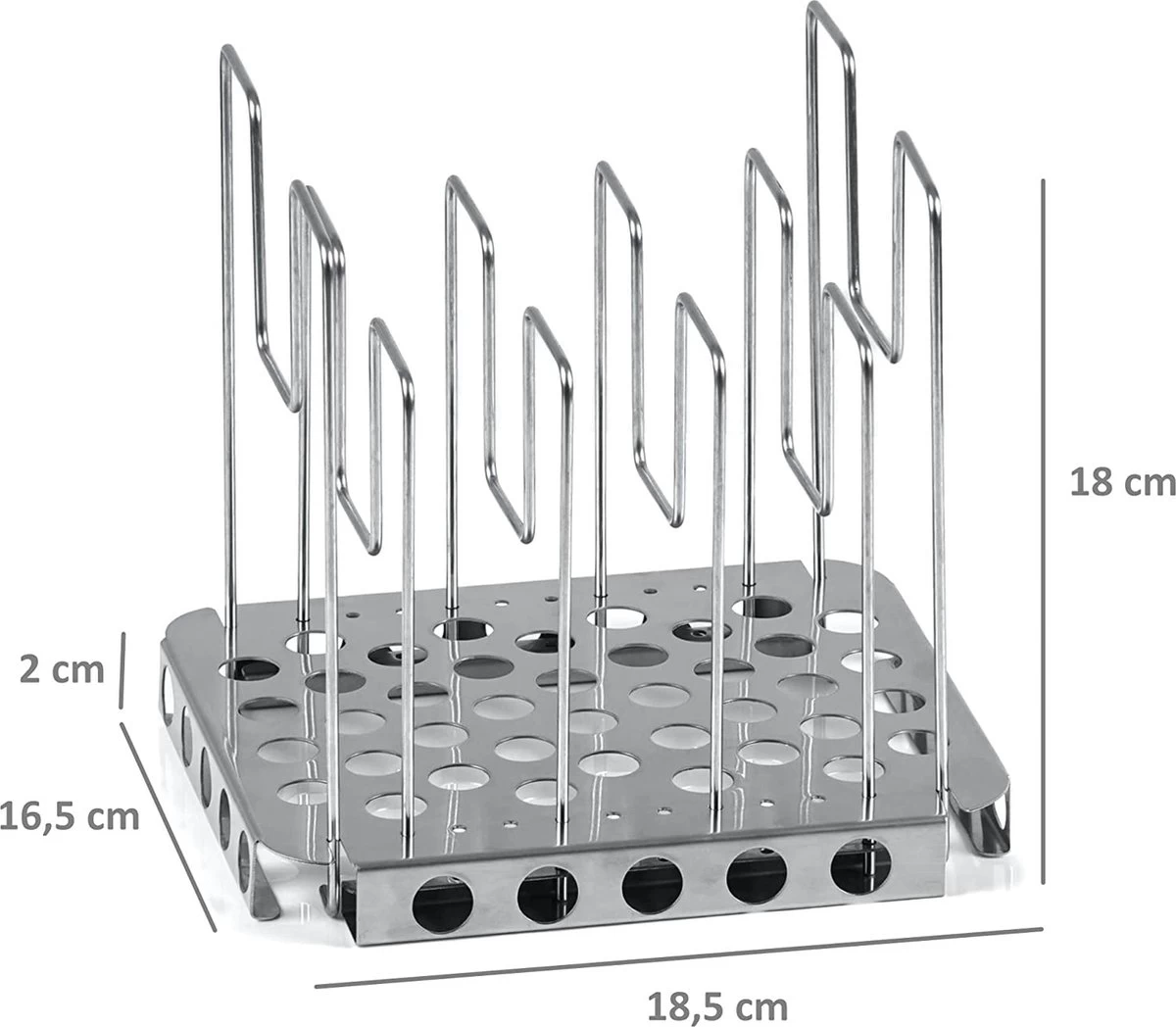 Grille Mahlzeit Sous Vide En Acier Inoxydable, Avec 6 Supports, Cadre Professionnel Réglable, Cadre Vertical Pour La Cuisson, Support De Côtes Levées, Idéal Pour Le Poisson Et La Viande, Sous Vide – Image 4