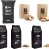 Smokers De Longue Rue | Bois De Fumage | Forfait BBQ III | Paquet Cadeau | Fumer Des Snippers De Bois | Morceaux De Fumée | Charbon De Bois |