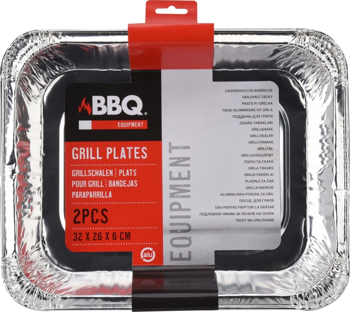 Set De 6 X Plaques De Préparation Barbecue Carrées 33 X 32 Cm - Viandes à Griller - Grille BBQ – Image 2