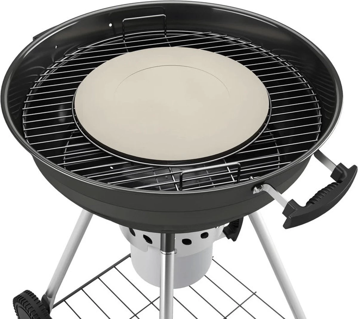 Barbecue à Charbon Fornetto Explorer Deluxe - Avec Ring De Four à Pizza Et Rôtisserie - BBQ - Barbecue - Barbecue – Image 5
