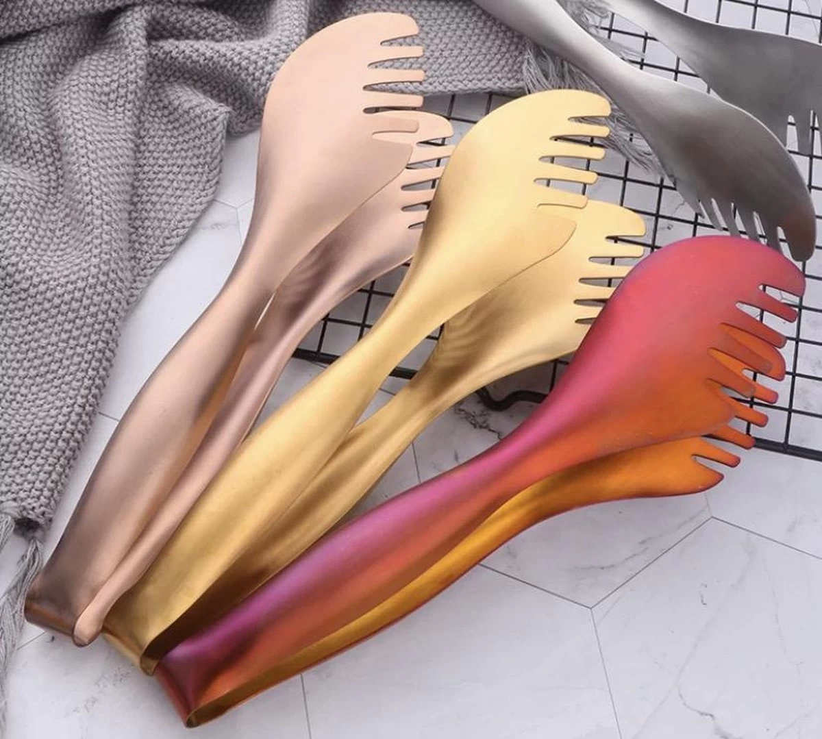 Pince à Barbecue En Vrac - 31 Cm - Métal - Pince à Saisir Pour Barbecue