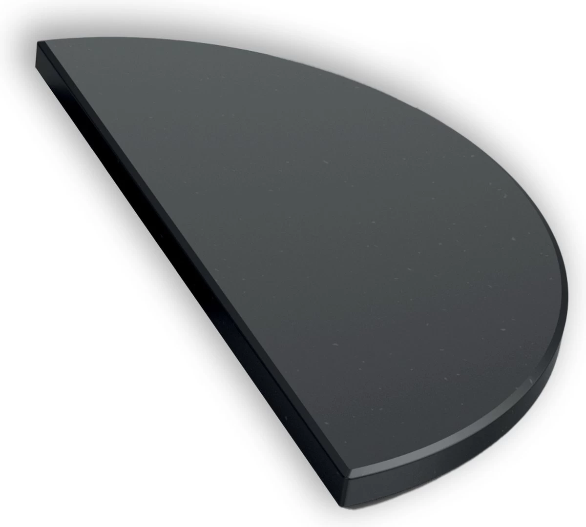 The Bastard Half Moon Stone Black Medium (1 Pcs) - Poseur De Plaque Demi-lune-déflecteur De Chaleur