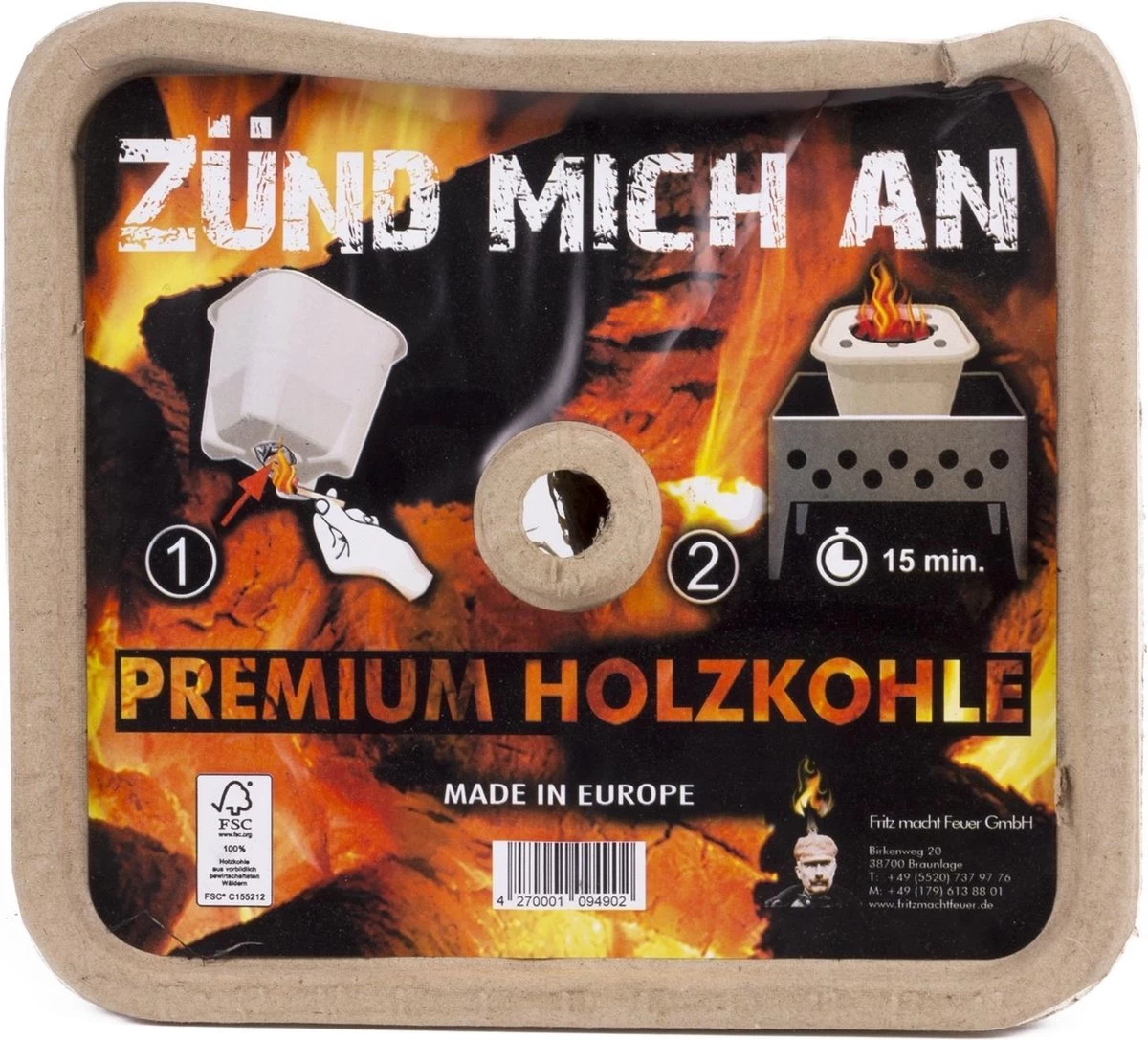 Benson Barbecue / BBQ Starter 3 En 1 - Y Compris 1 Kilo De Charbon De Bois – Image 4