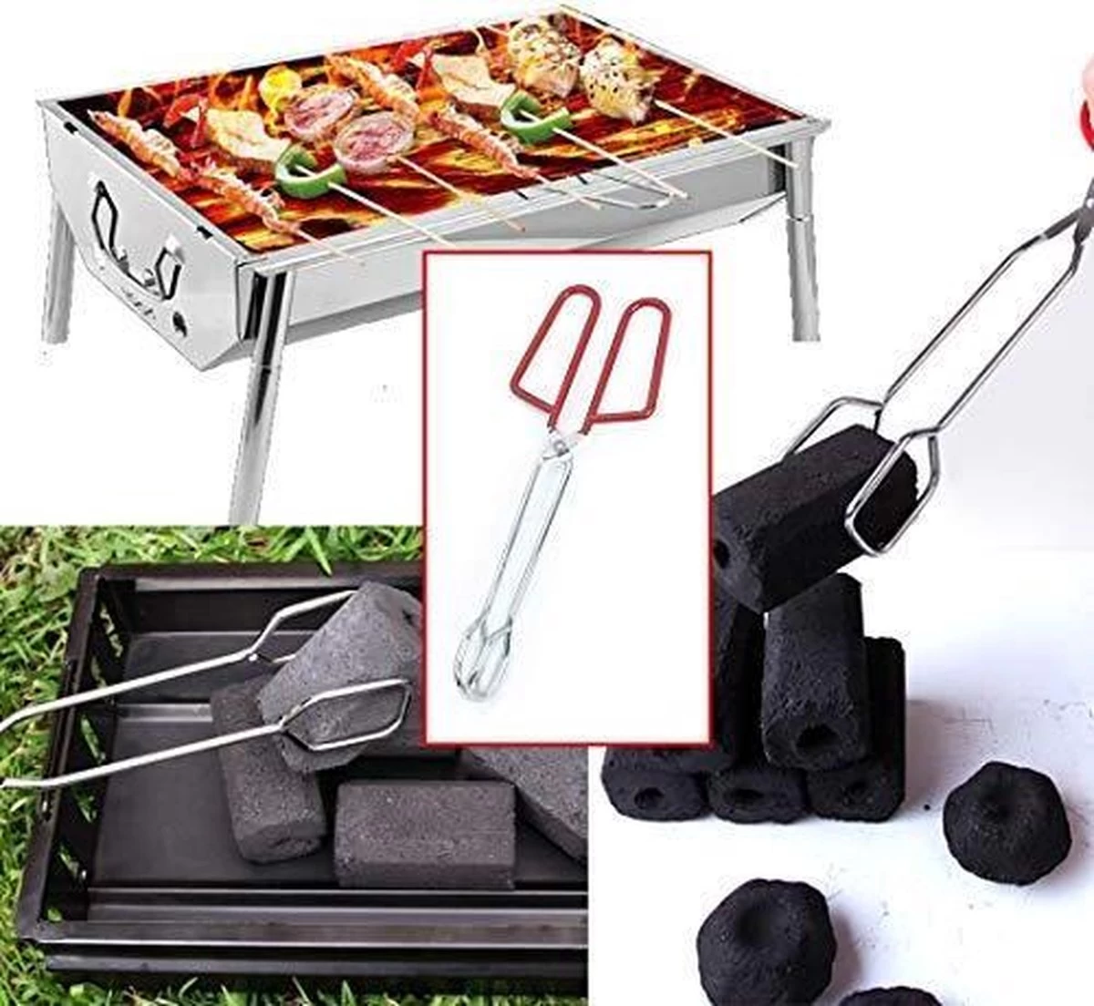 Pinces à BBQ Doodadeals ® | Pince à Barbecue Rouge| Pinces De Cuisine |26 Cm De Long – Image 2