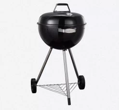 Luxaliving - Barbecue à Charbon - Barbecue Boule Kogelbarbecue X H90 Centimètres - Barbecue Rond - Barbecue Sur Roues - Zwart - Métal