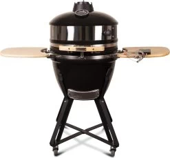 Patton - Kamado 21 - Premium Black - Barbecue En Céramique - Avec Indicateur De Température à Cœur Bluetooth - éclairage LED - Grand Modèle - Complet - Noir
