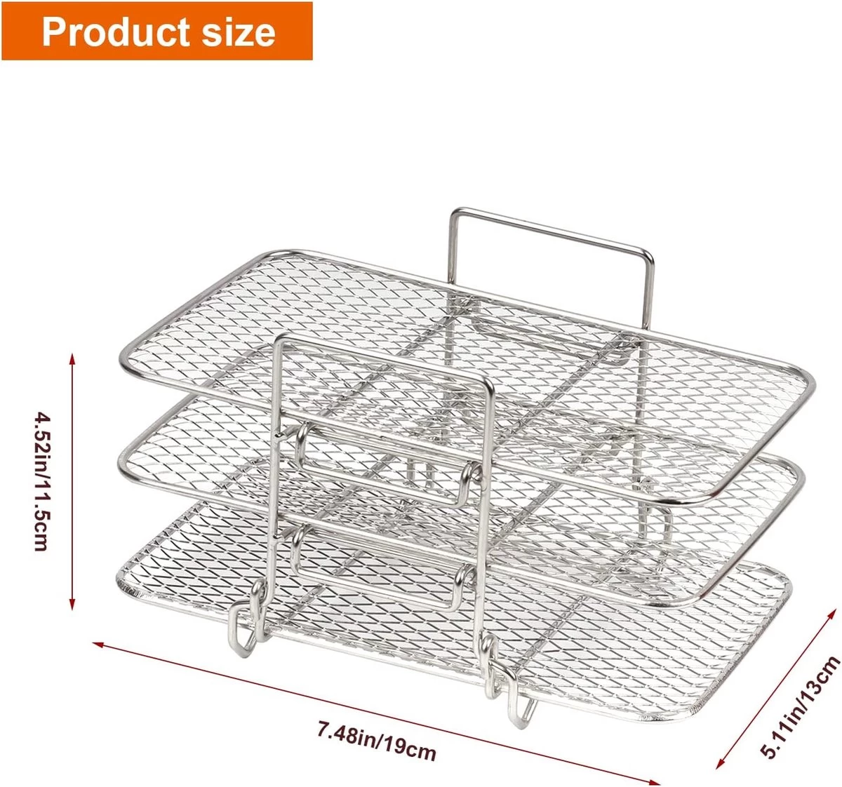 Support De Friteuse à Air Compatible Avec La Friteuse à Air Ninja Dual Air Accessoires De Vêtements Pour Bébé Air / Dual Zone / Rack – Image 5