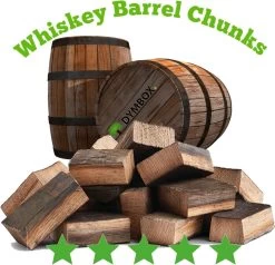 Morceaux De Baril De Whisky De 15 Kg|Fûts De Whisky En Bois De Chêne Pour Le BBQ Kamado |Fumoir| Non Traité |Boîte Dym