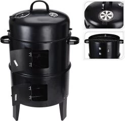 Oneiro's Luxe Ceruzo Barbecue Smoker - Smoke And Grill Four - Ø40 X H78 Cm - été - Grillade - Jardin - Cuisine - Salle à Manger