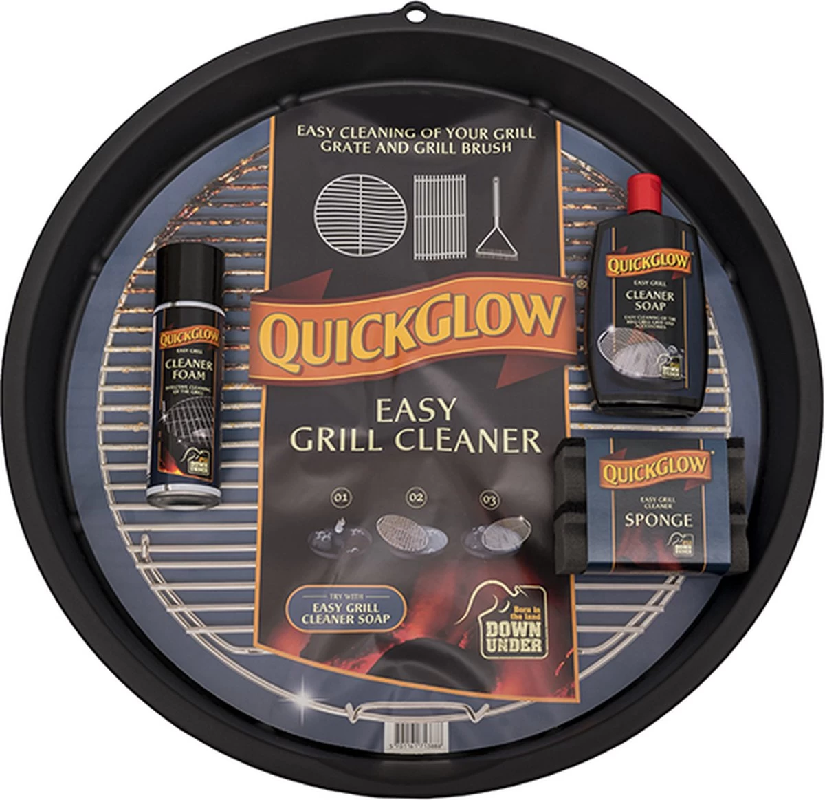 MARBER PRODUCTS - Kit De Nettoyage BBQ 4-XL : GRILL WASH XL + Savon Cleaner + Mousse Cleaner + Éponges Grill - Pour Grilles Jusqu'à 58 Cm – Image 2