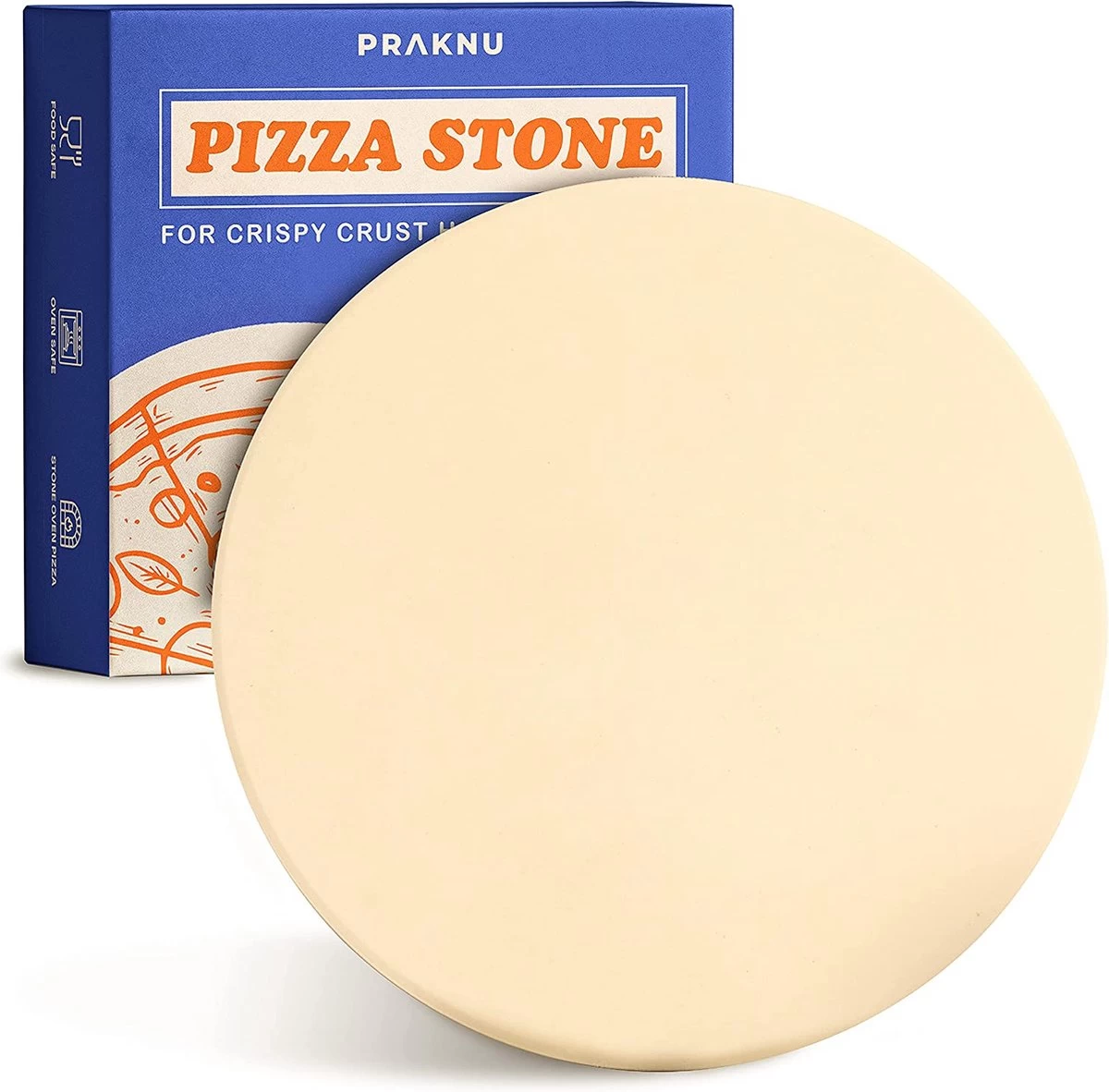 Pierre à Pizza Ronde Pour Four Et Grill - Pour Une Base Croustillante - Fabriquée En Cordiérite Jusqu'à 900 °C - Résistante à La Chaleur