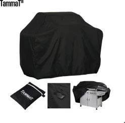 TammaT - BBQ Cover - Housse De Protection étanche - Protection UV - Taille L 170 X 61 X 117 Cm - Avec Cordon De Serrage