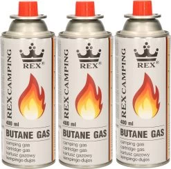 3x Bouteilles De Gaz Pour Chaudière - Gaz Butane - 3 Pièces De 227 Grammes - Recharge De La Canette De Gaz