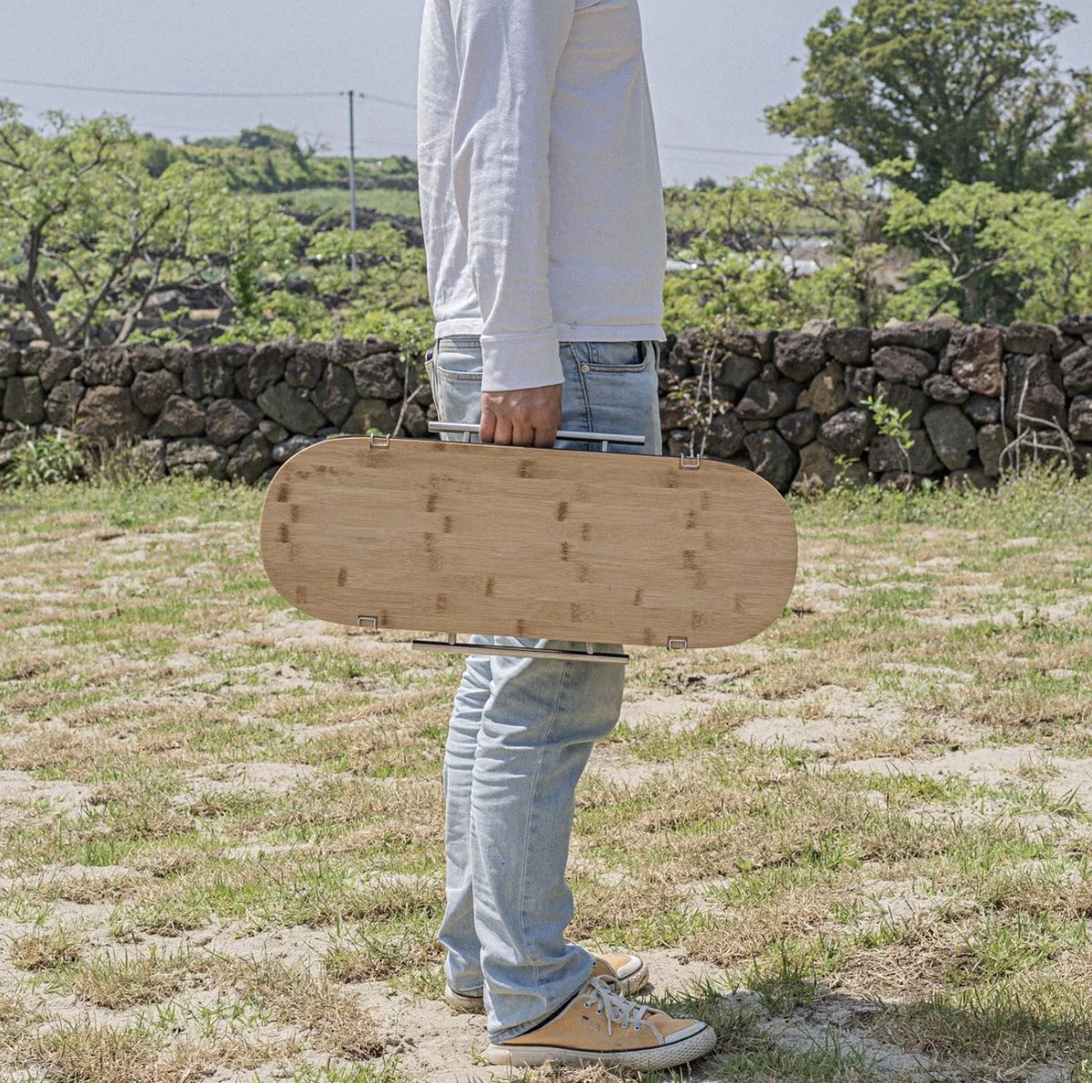 Barbecue Designnest Flip Grill BBQ Facile à Transporter Avec Grilles Rotatives Et Planche à Découper Intégrée – Image 5