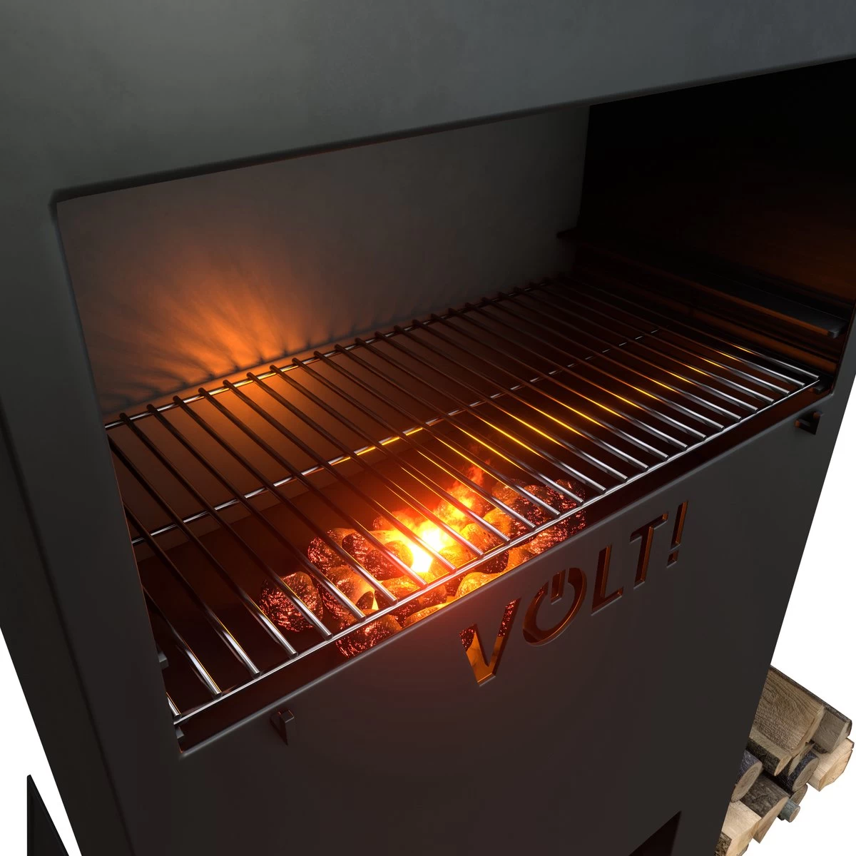 VOLT! Dutch Fire Oven BBQ Grill - Smoker Barbecue - Smoke Box Outdoor Kitchen - Barbecue à Charbon De Bois - Four Extérieur - Grille De BBQ - Zwart – Image 8