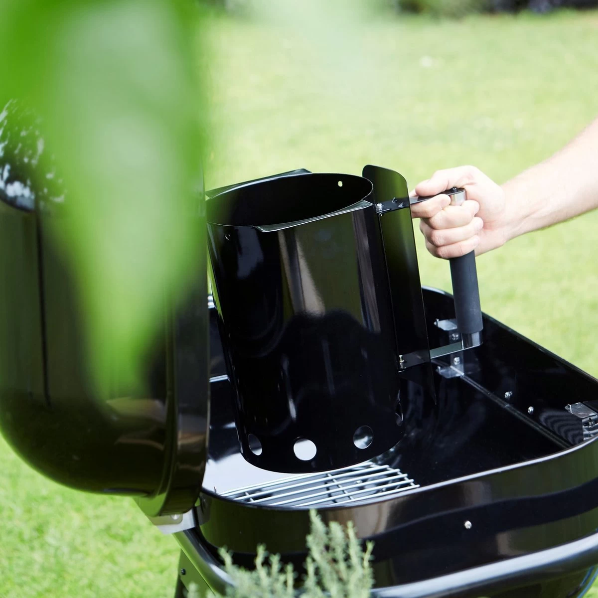 Barbecook Démarreur De Charbon De Bois Pour Une Production En Douceur De Barbecue Au Charbon De Bois - Accessoire De Barbecue - Noir - 21x30x28cm – Image 2