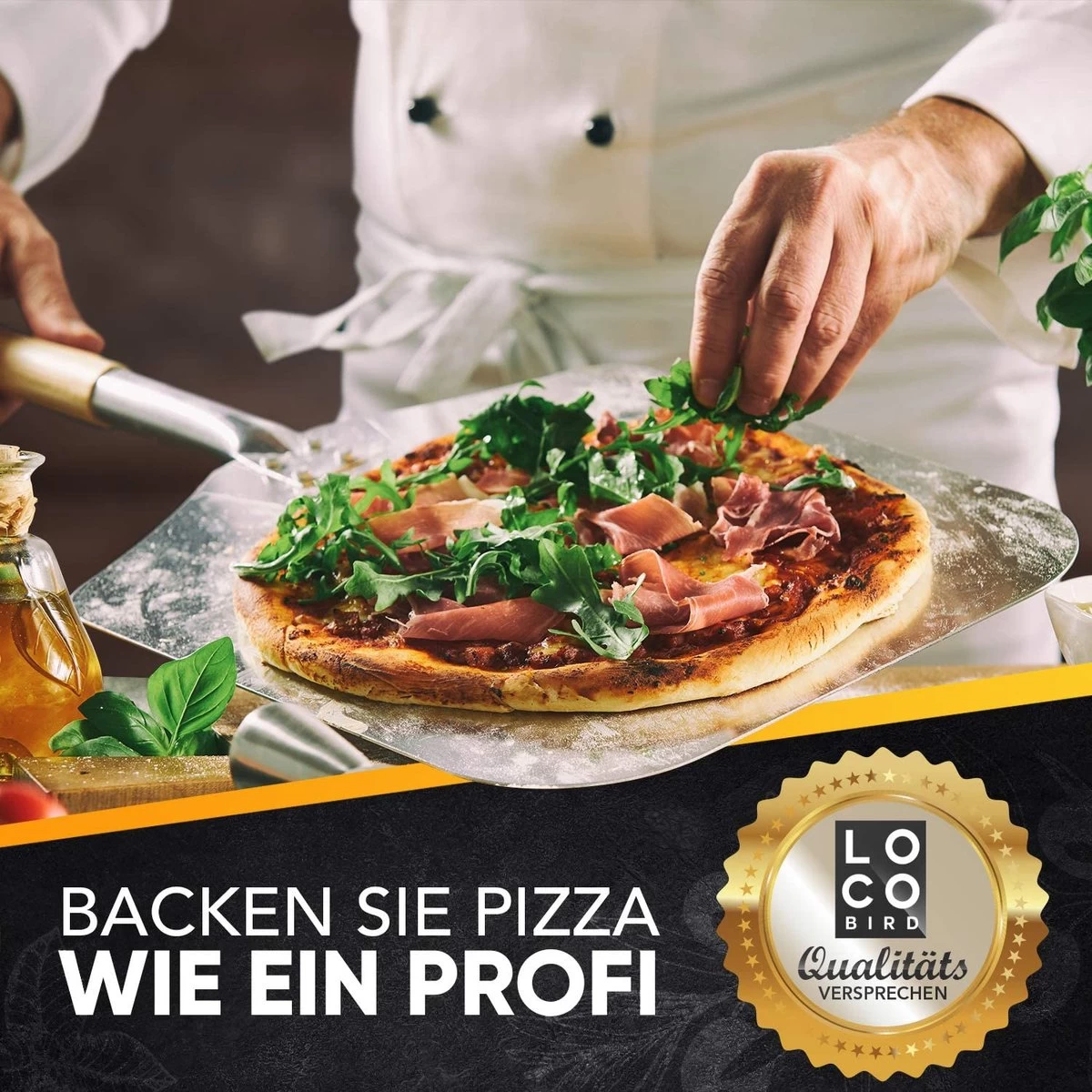 Cuillère à Pizza De Haute Qualité Pour Four Et Gril à Gaz Et Set De 3 – Pierre à Pizza Rectangulaire En Cordiérite Pour Bases De Pizza Croustillantes. – Image 3