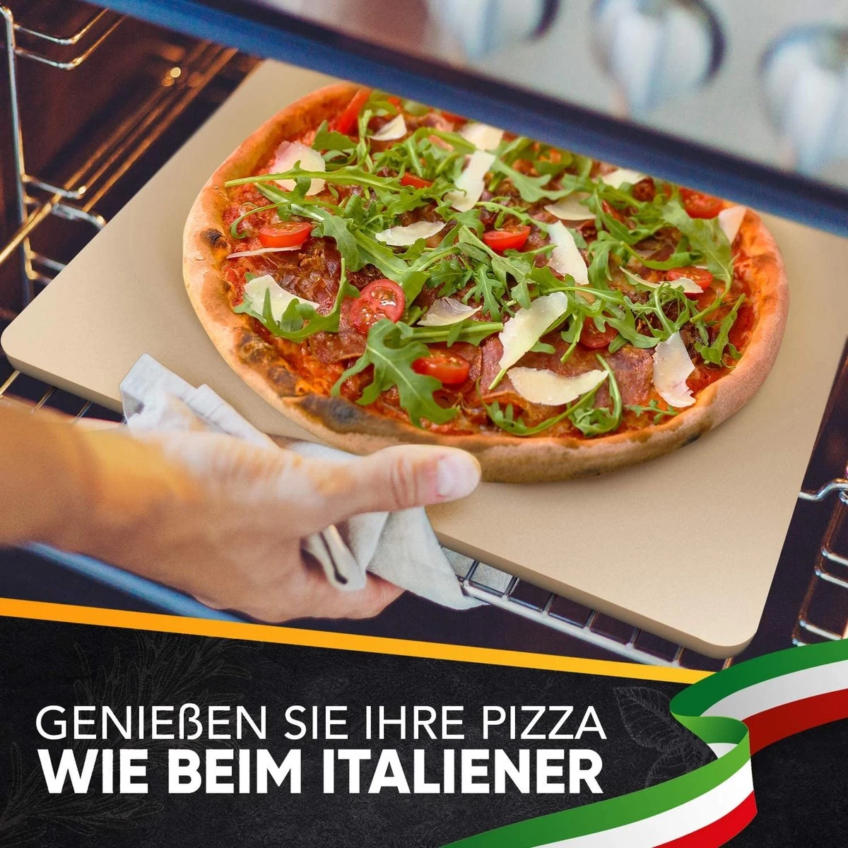 Cuillère à Pizza De Haute Qualité Pour Four Et Gril à Gaz Et Set De 3 – Pierre à Pizza Rectangulaire En Cordiérite Pour Bases De Pizza Croustillantes. – Image 6