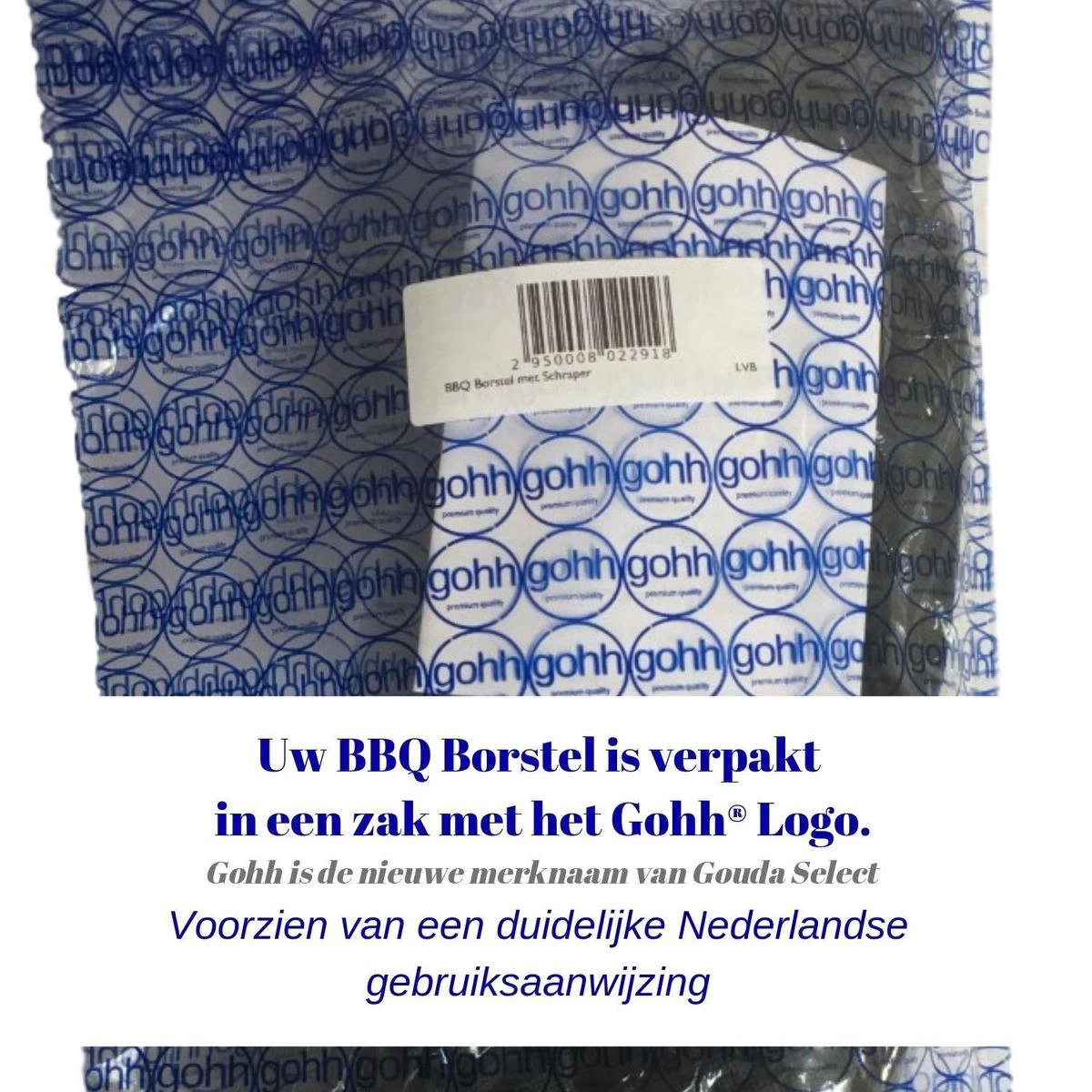 Gohh Brosse Pour Barbecue Avec Grattoir - Brosse De Nettoyage - Grattoir Pour Barbecue Avec Sac De Rangement Pratique 2 En 1 – Image 6